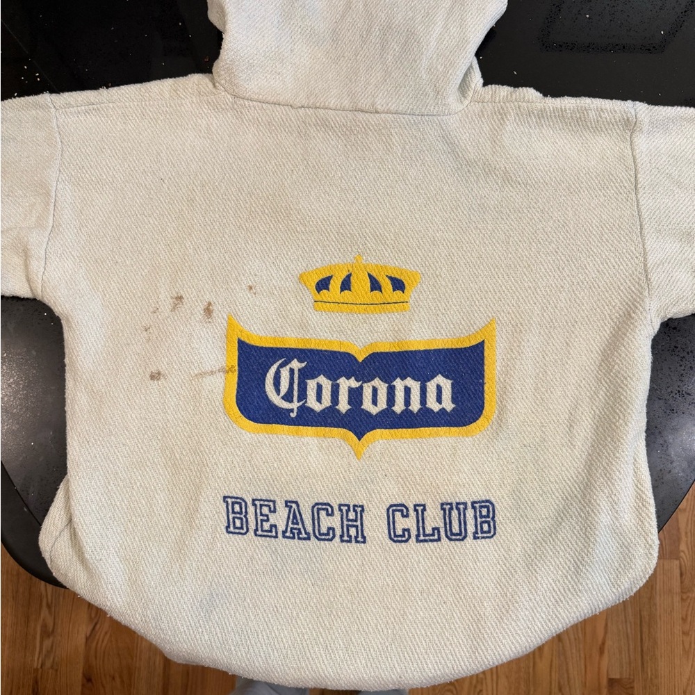 Vintage 90s Corona Beach Club Hoodie – Made in Mexico – XL